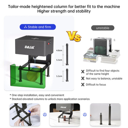 Laser engraver CNC DIY DJ6 designed to quickly engrave logos and markings on wood, plastic, and other materials, featuring 3000mw laser power.