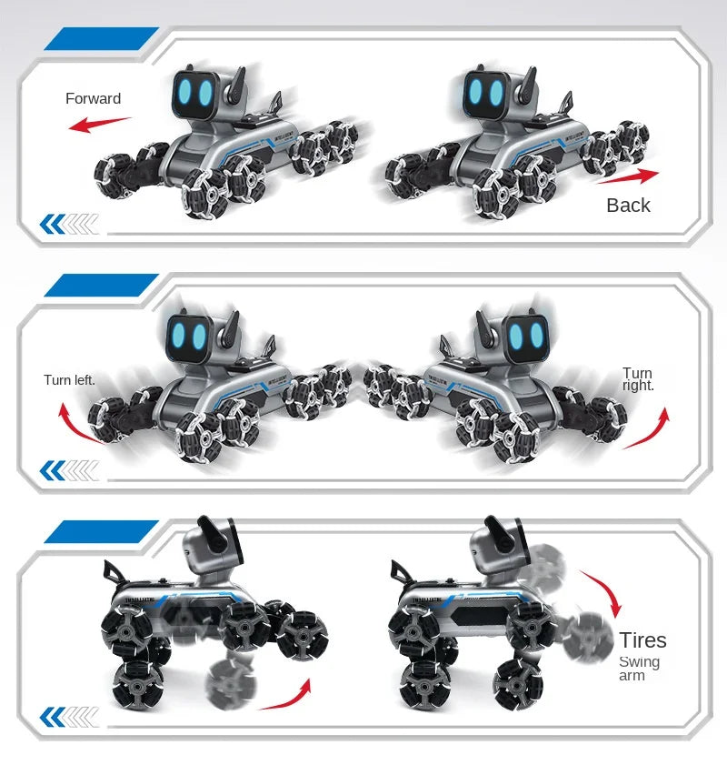 New RC machine eight universal wheel stunt