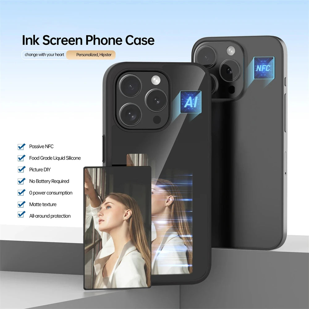 Wireless Projection NFC Phone Case for iPhone 13-15