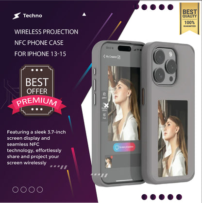 Wireless Projection NFC Phone Case for iPhone 13-15